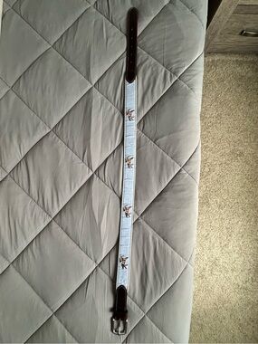 Vineyard Vines Kentucky Derby Horse Canvas Club Belt - 32"